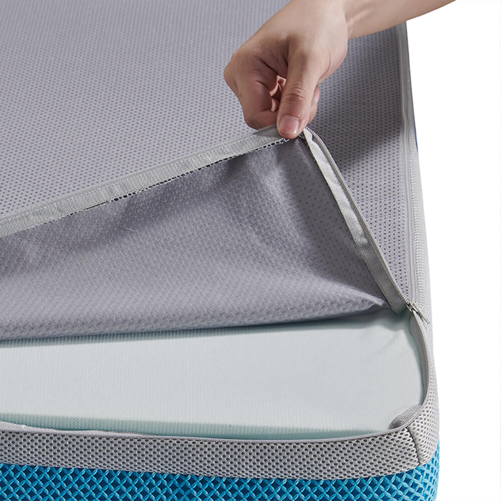 trifolding mattress with removeable cover