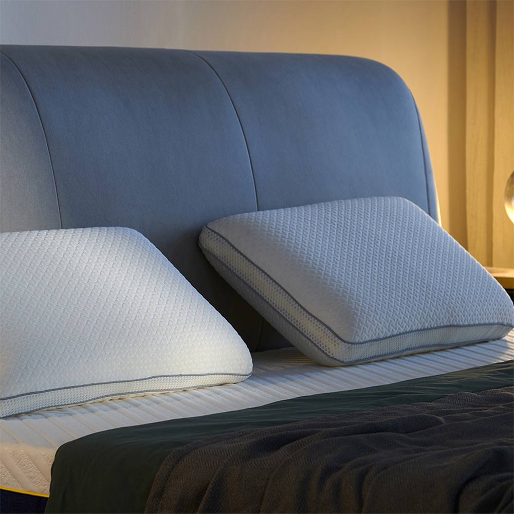 comfortable low profile bed pillow for sleeping