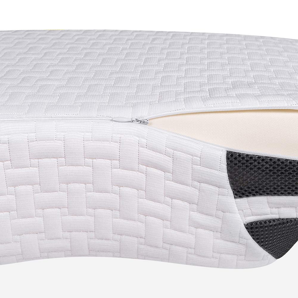 sleeping bed pillow with breathable cover