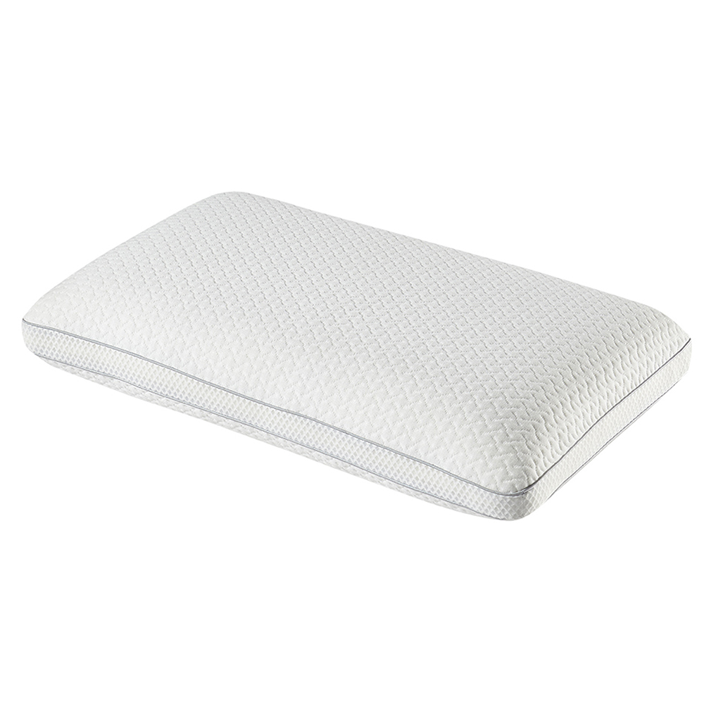 Soft Memory Foam Bed Pillow for Sleeping, Breathable Microfiber Cover with Ventilated Holes Design, Skin-Friendly & Great Support